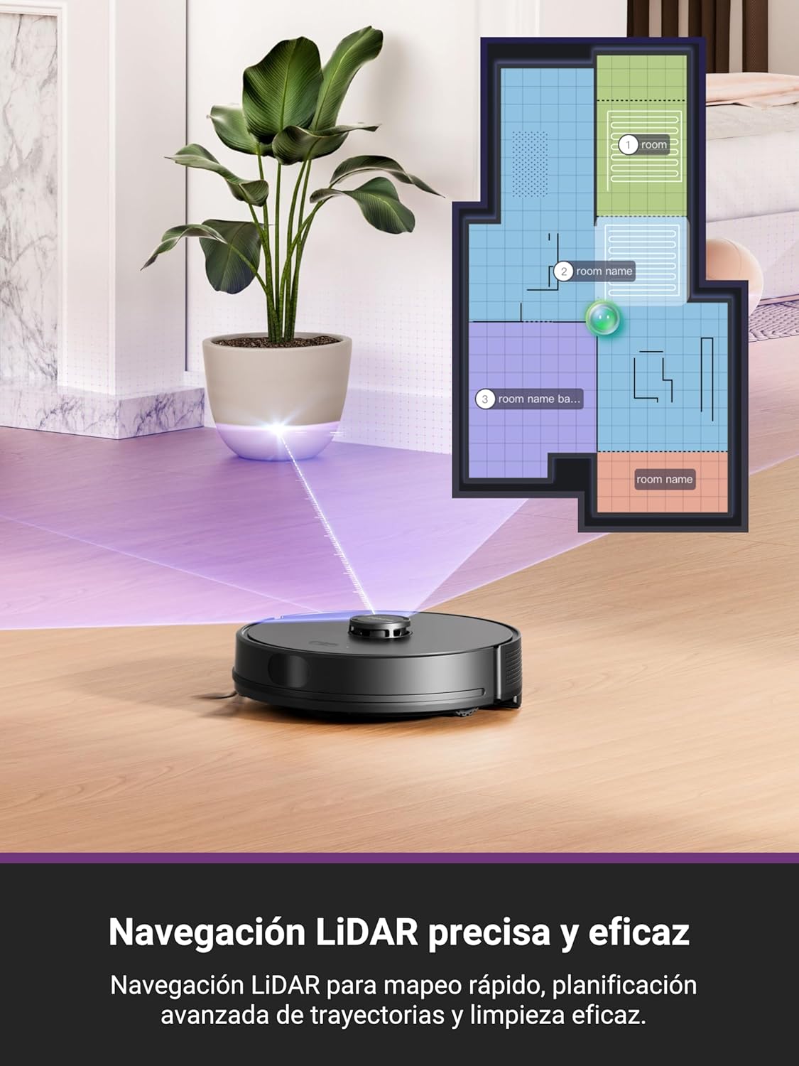 Eureka E6 Plus - Robot Aspirapolvere e Lavapavimenti - immagine 6