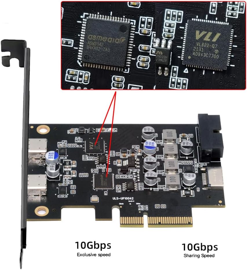 Xiwai Scheda PCI-E Express a USB 3.1 Type-E - immagine 4