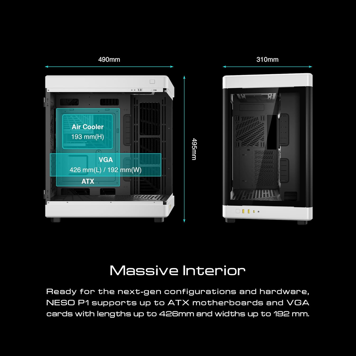 GAMDIAS NESO P1 - Case ATX Full Tower per PC - immagine 5