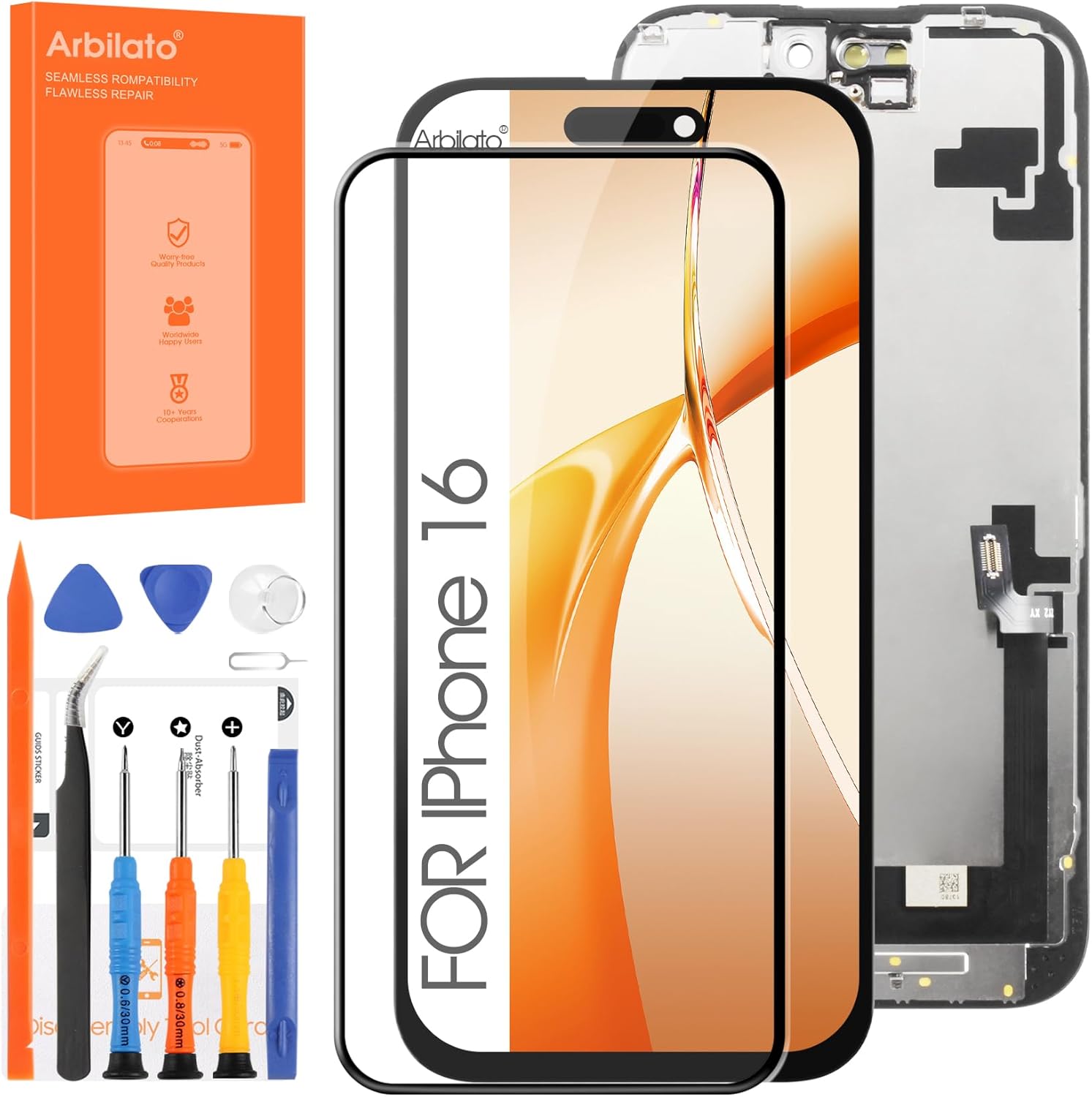 Arbilato Schermo LCD per iPhone 16 (Incell) - immagine 1
