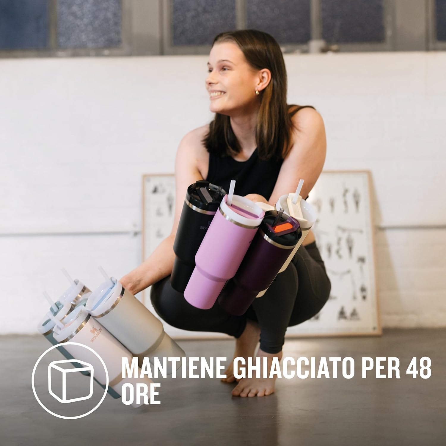 Stanley Quencher H2.0 FlowState Borraccia con Cannuccia 1.2L - immagine 4