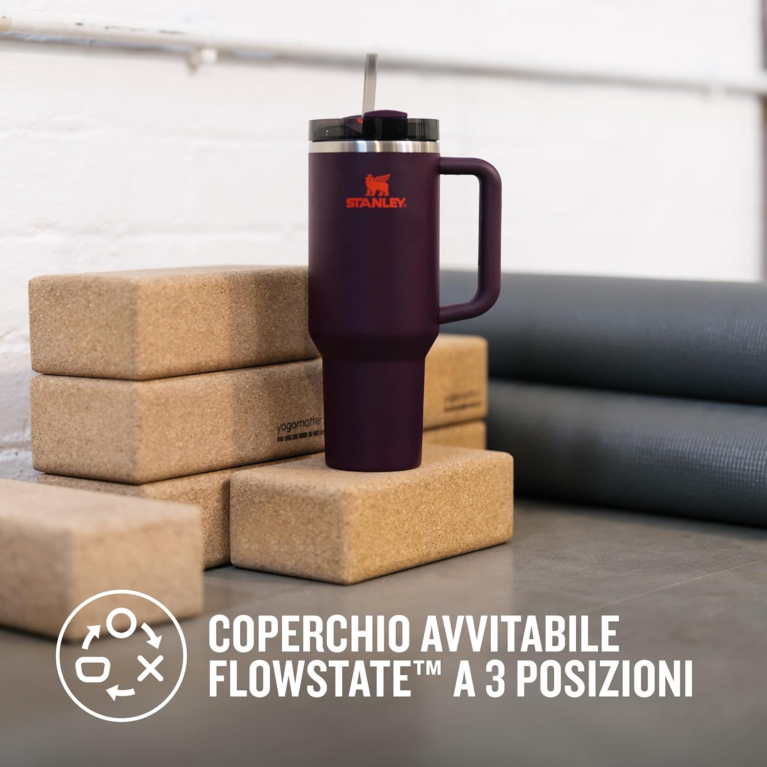 Stanley Quencher H2.0 FlowState Borraccia con Cannuccia 1.2L - immagine 5