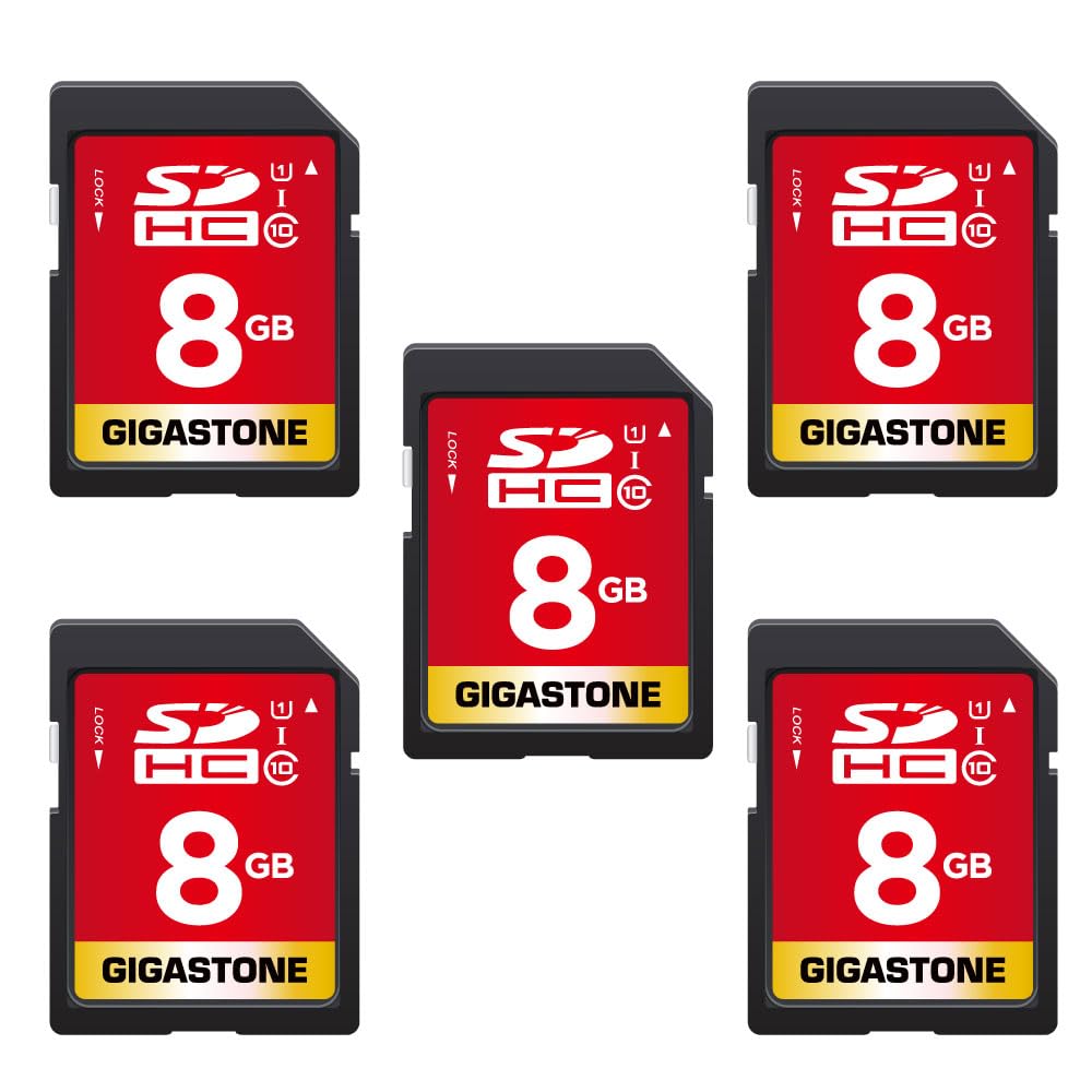 Gigastone Scheda di Memoria SDHC 8 GB (5 pz)