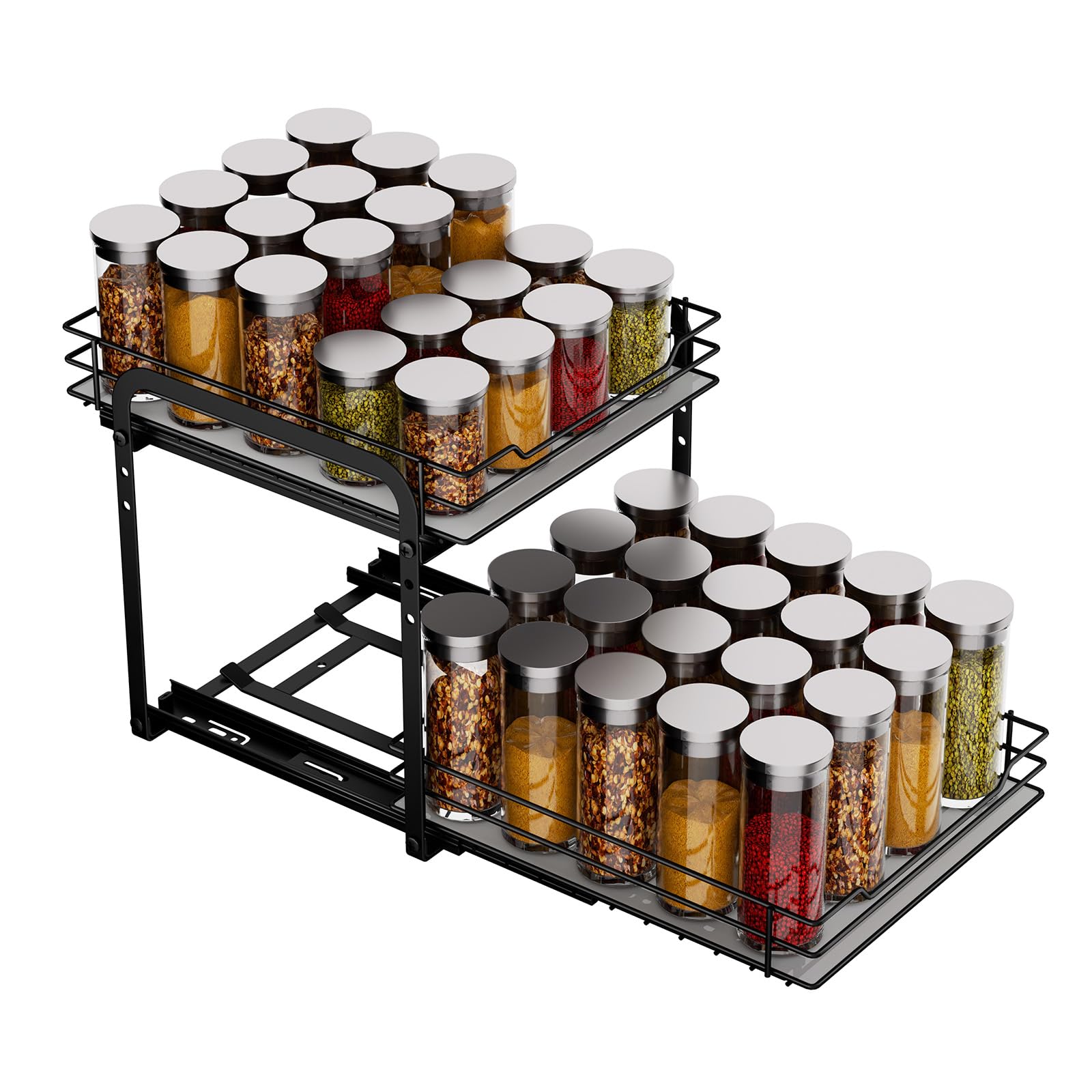 MAYZOLOP Porta Spezie Cucina Nero Salvaspazio