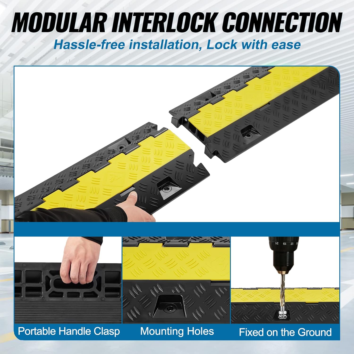 Vevor Passacavo TPU TPR 2 Canali 5pz - immagine 6