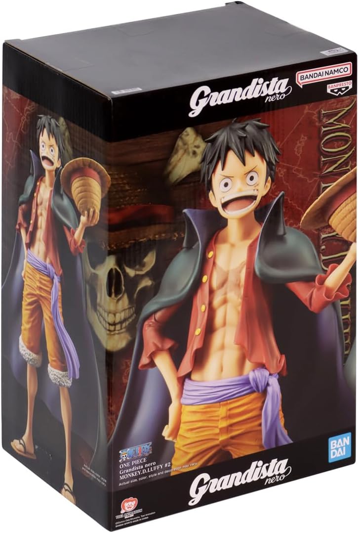 BANPRESTO D. Rufy One Piece - Figurine Grandista Nero 27cm - immagine 3