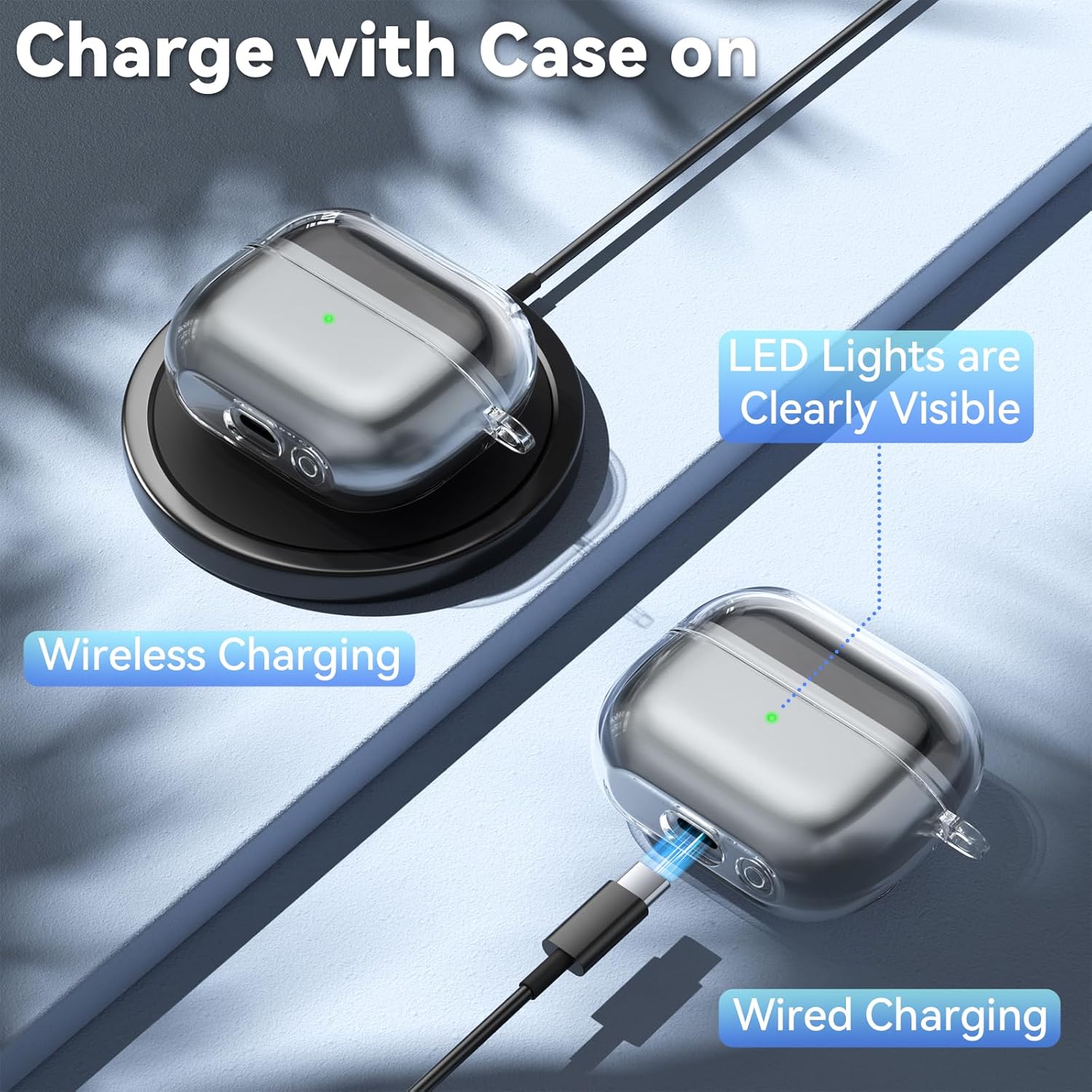 Oumida Custodia Trasparente per Samsung Galaxy Buds 3 - immagine 5