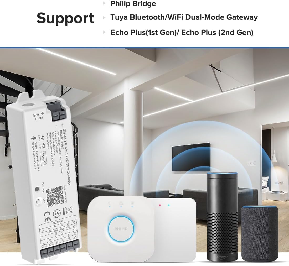 Btf-lighting 5in1 LM052 Tuya Zigbee3.0 LED Controller - immagine 4