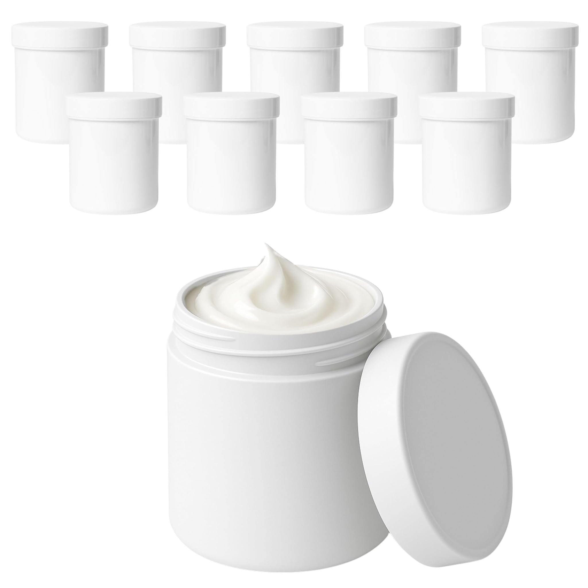 Viva-Haushaltswaren Set 10 Barattoli Vuoti Crema 250ml