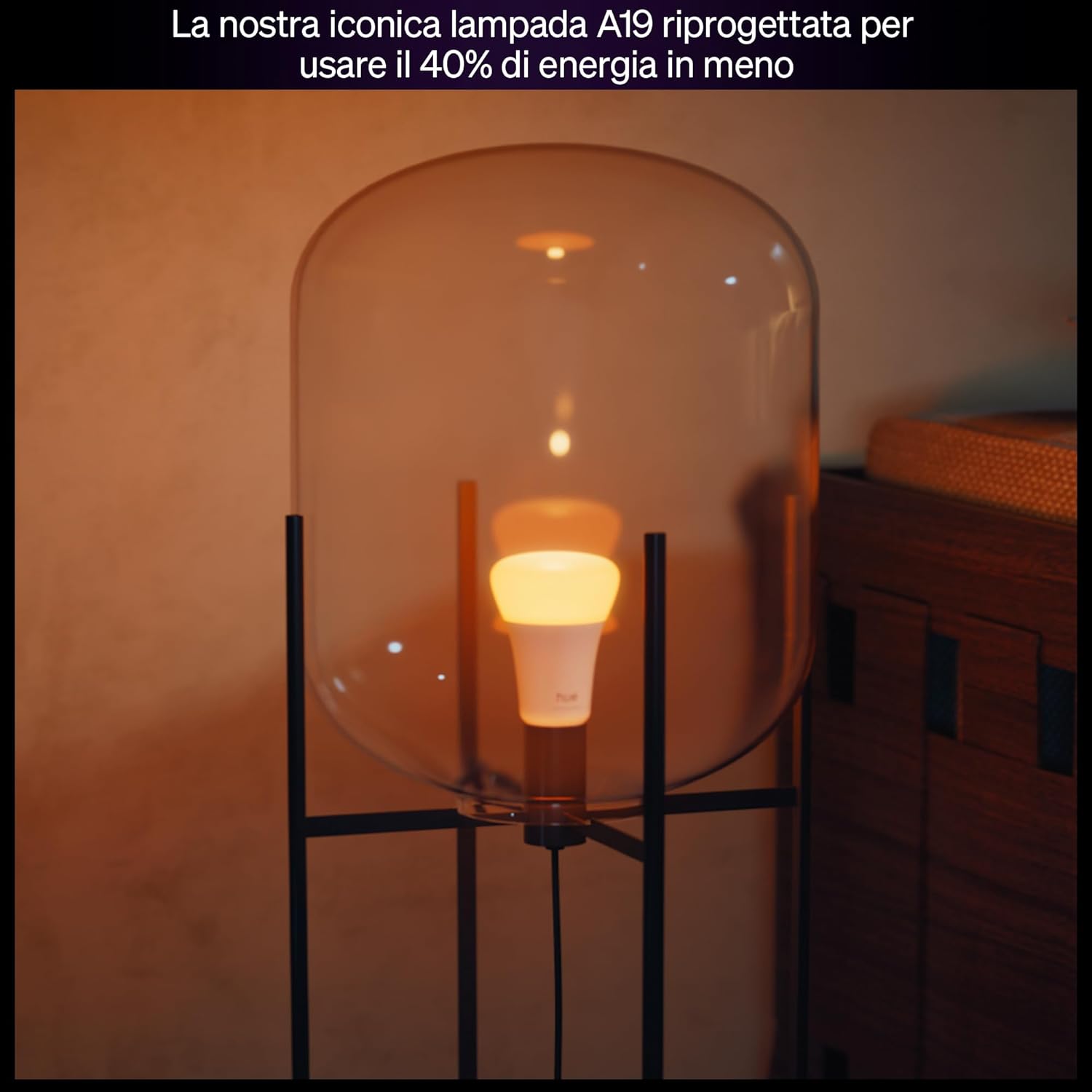 Philips Hue Lampada Smart LED A60 E27, White Ambiance (4 pz) - immagine 6