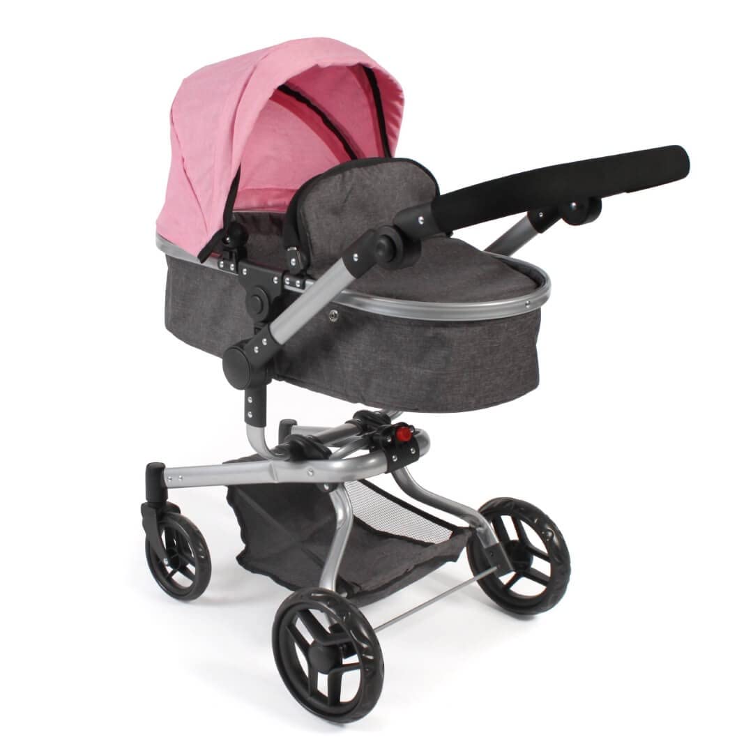 Bayer Chic 2000-Passeggino Combinato Yolo, Colore Melange Antracite/Rosa, 593 86