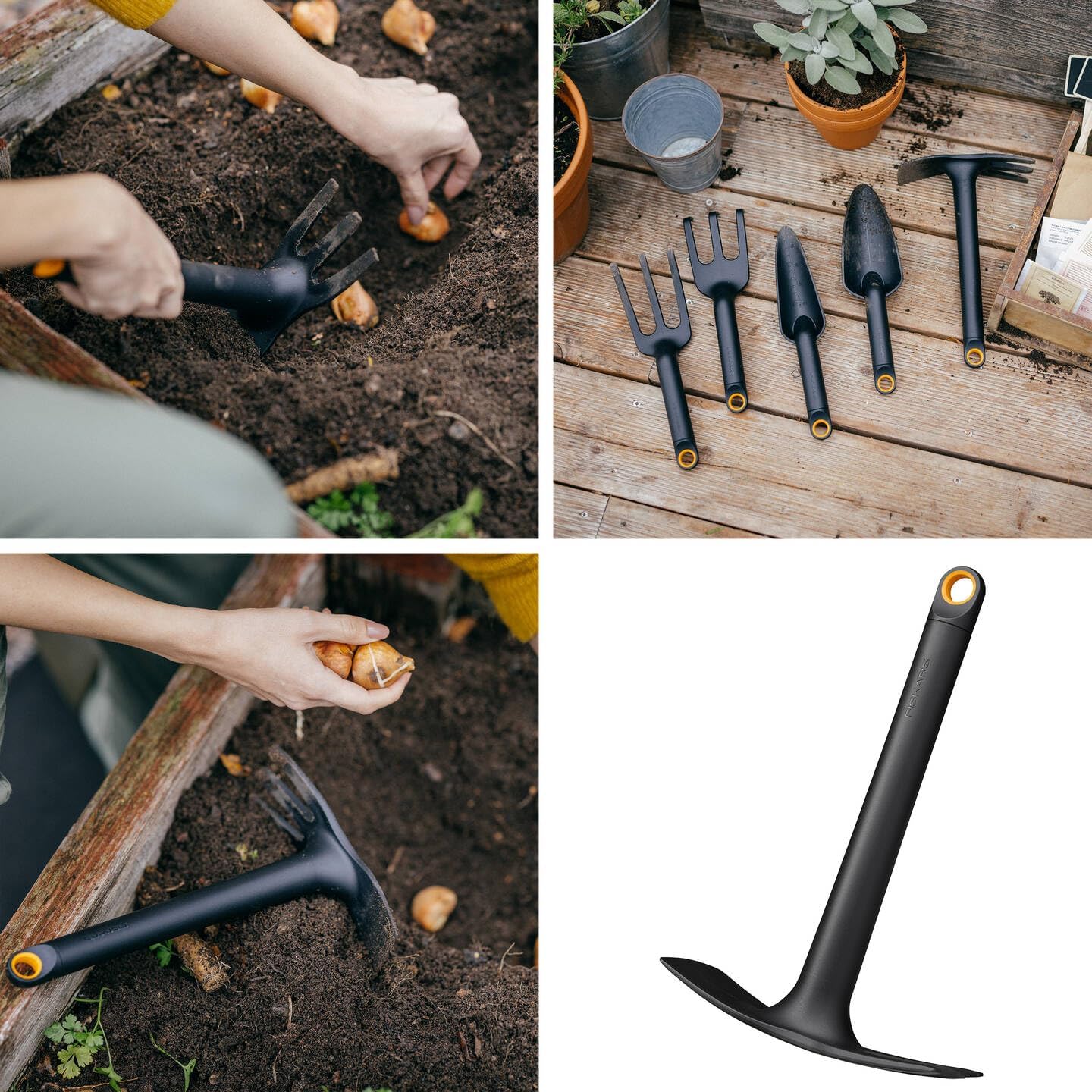 Fiskars Set di Attrezzi da Giardino 4 Pezzi - immagine 5