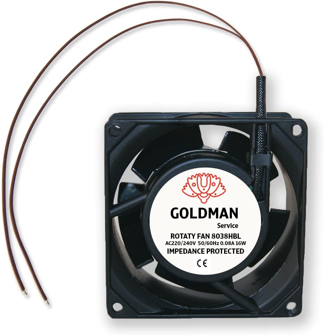 Goldman Service Ventola Assiale per Camino 80x80x38mm