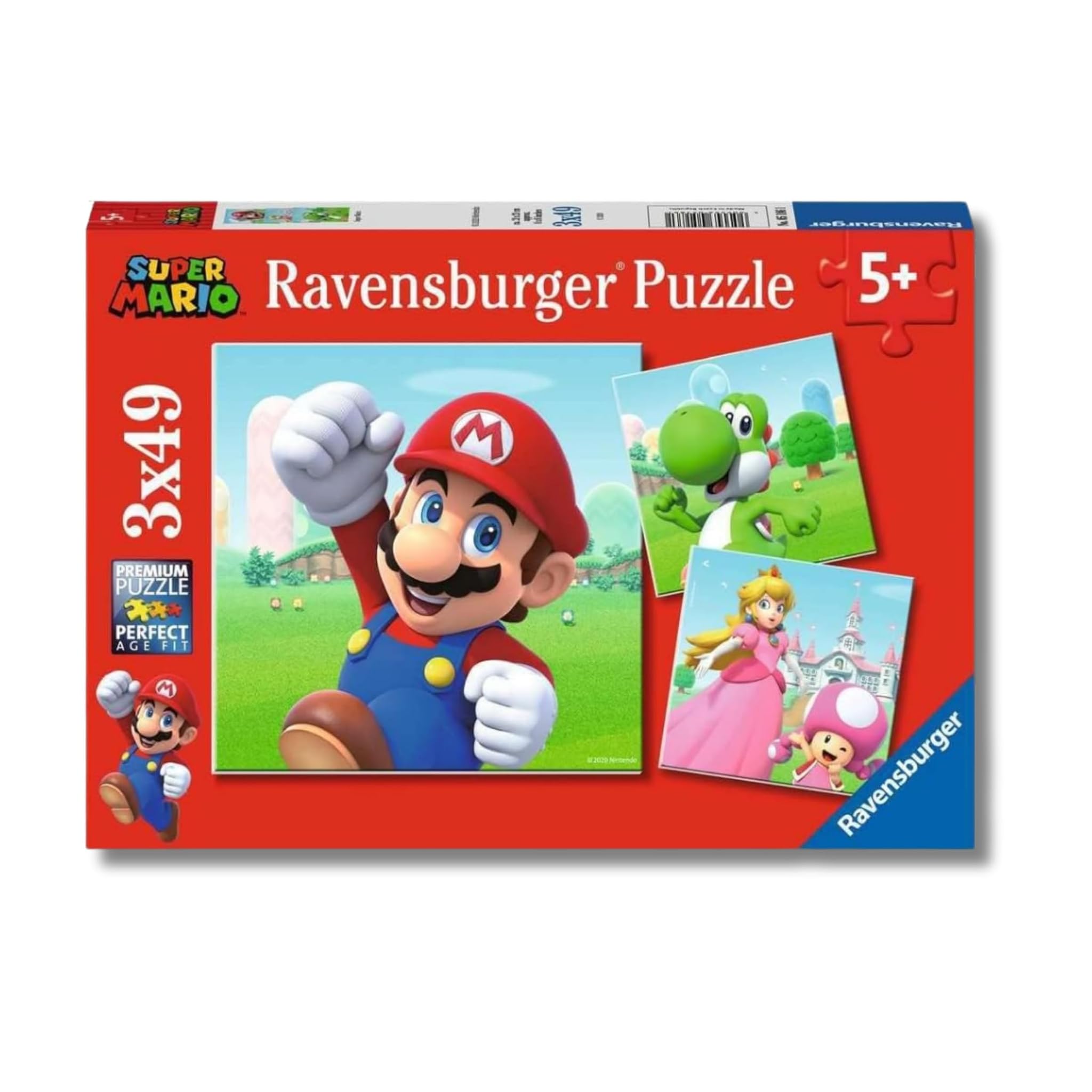Ravensburger Puzzles Super Mario - Confezione 3x49 Pezzi