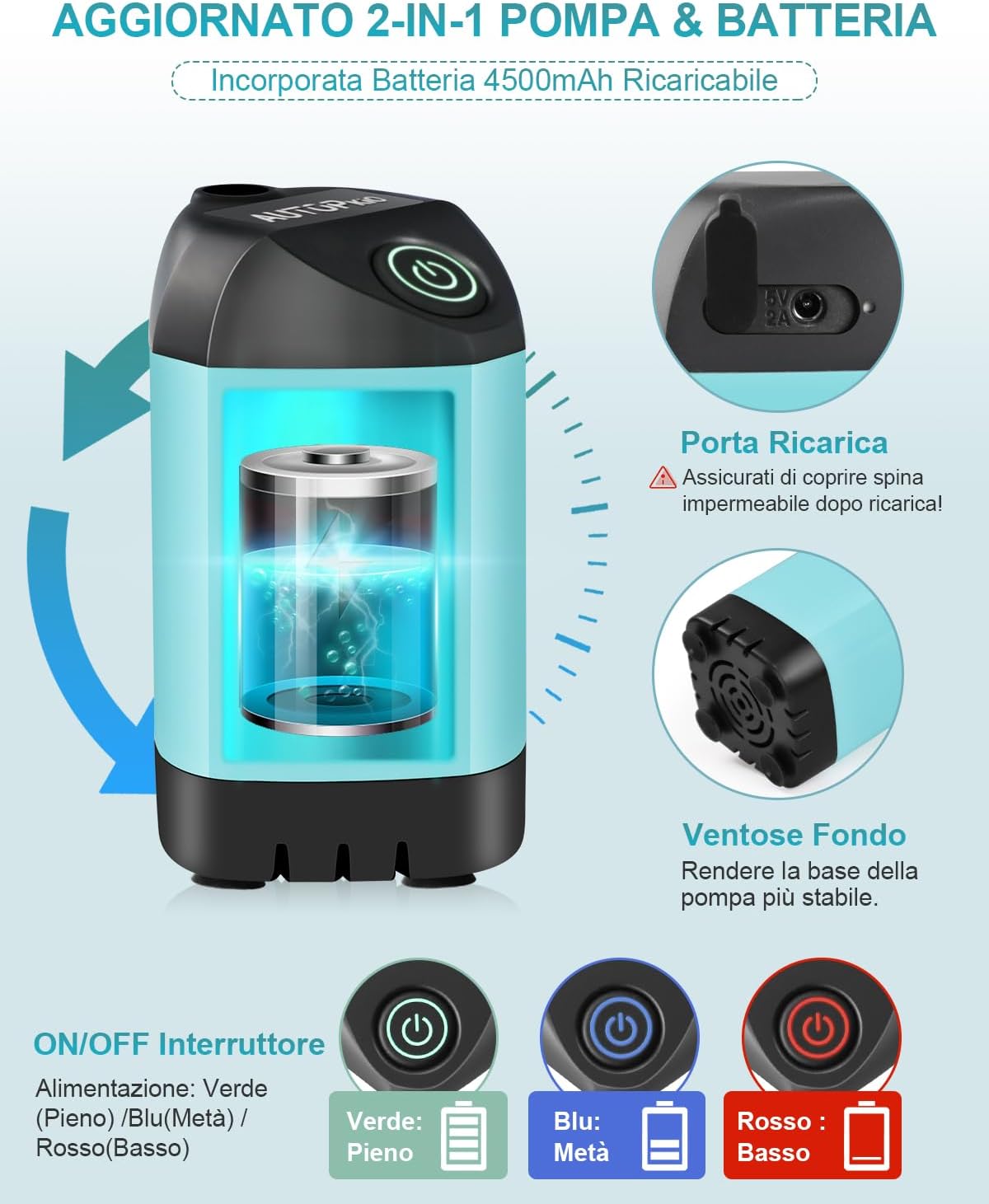 AUTOPkio Doccia da Campeggio Portatile Elettrica - immagine 3