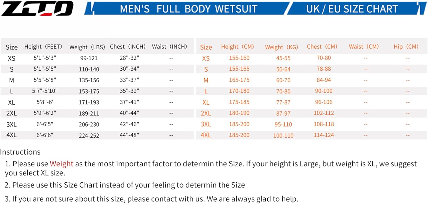 ZCCO Wetsuites Uomo in Neoprene 3mm - immagine 2