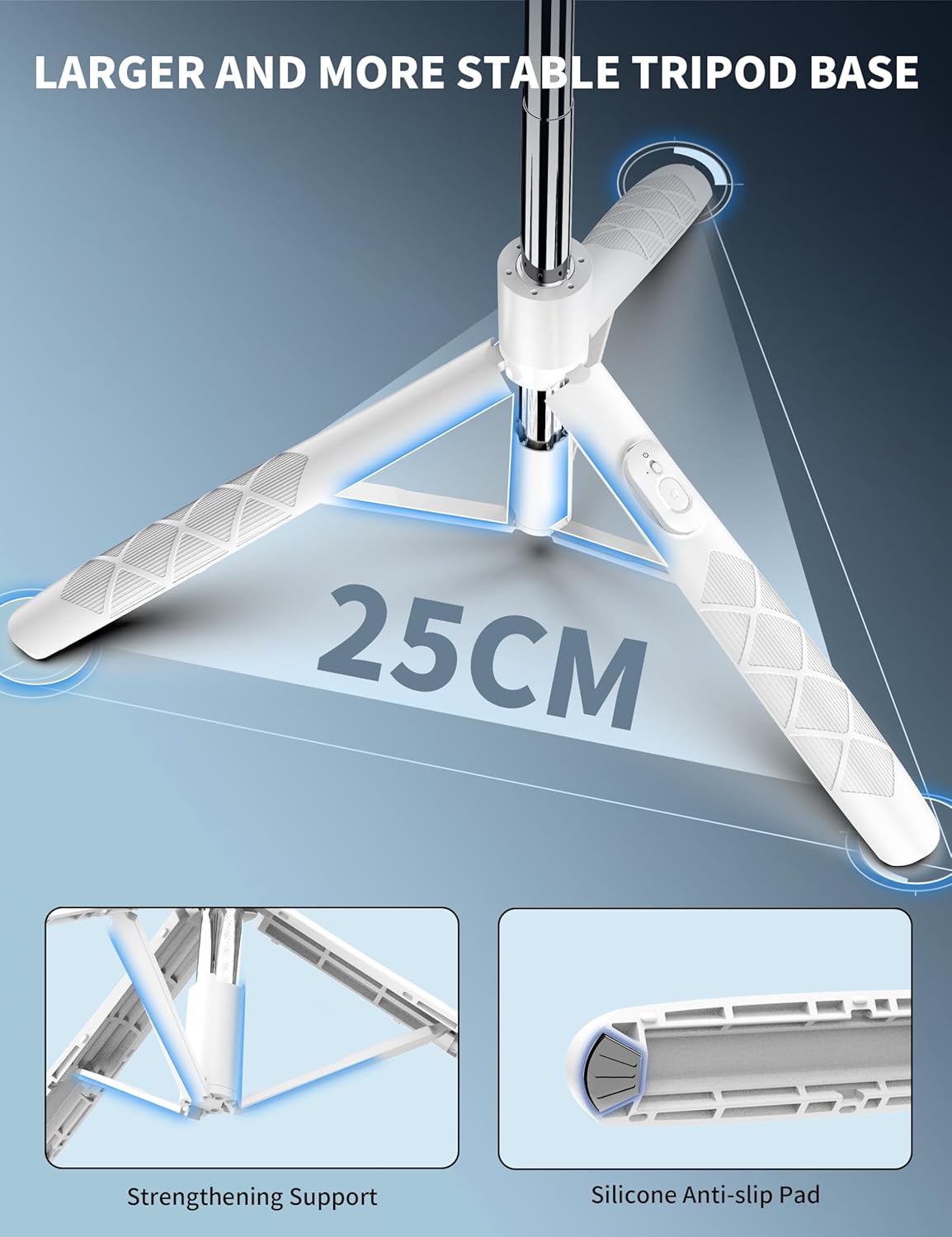 Treppiede Smartphone 180CM Estensibile con Telecomando - immagine 3