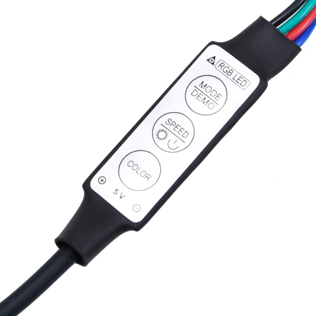 vidaXL Testiera con Contenitore a LED Bianca 100x17x102 cm - immagine 7