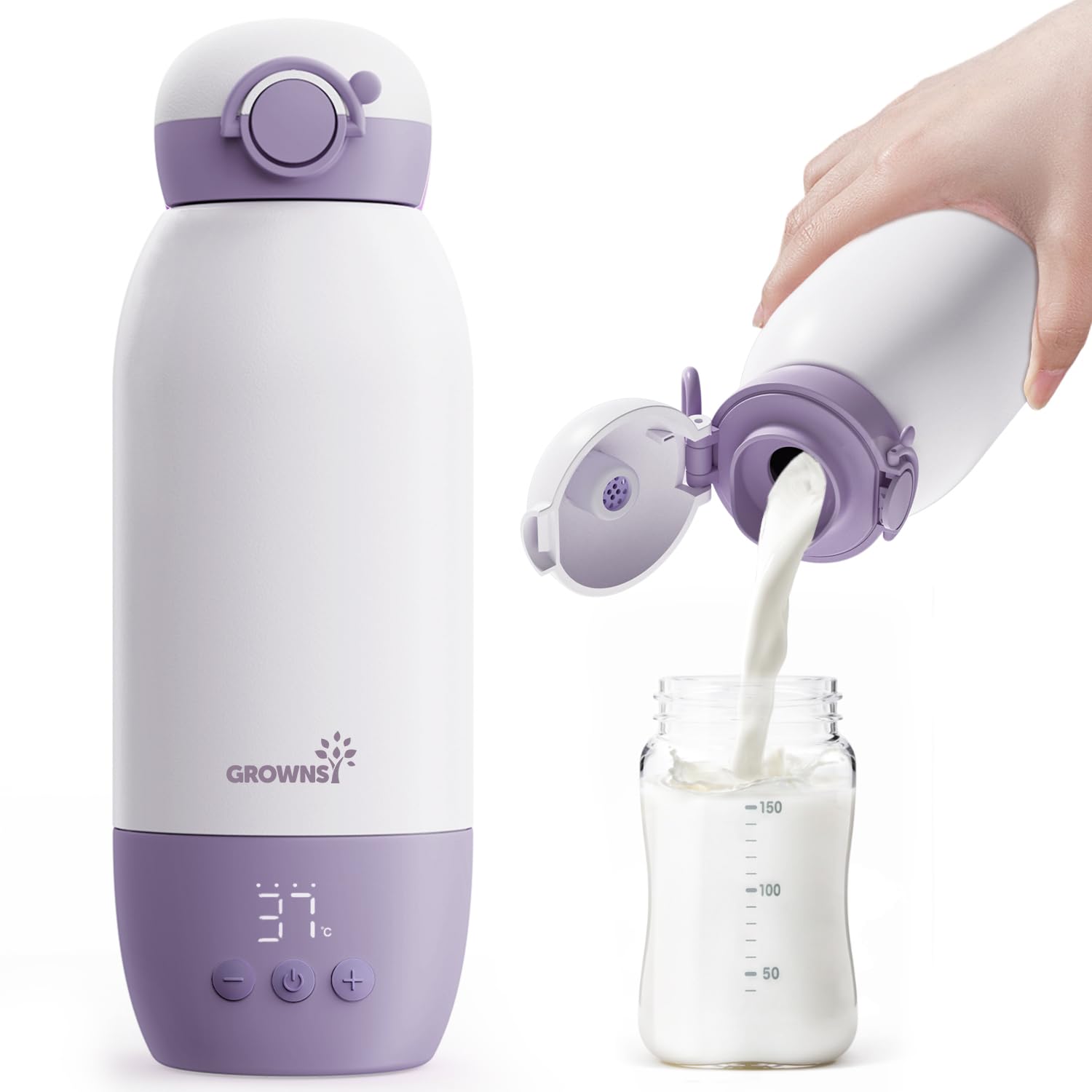 Grownsy Scaldabiberon Portatile USB-C 10000mAh