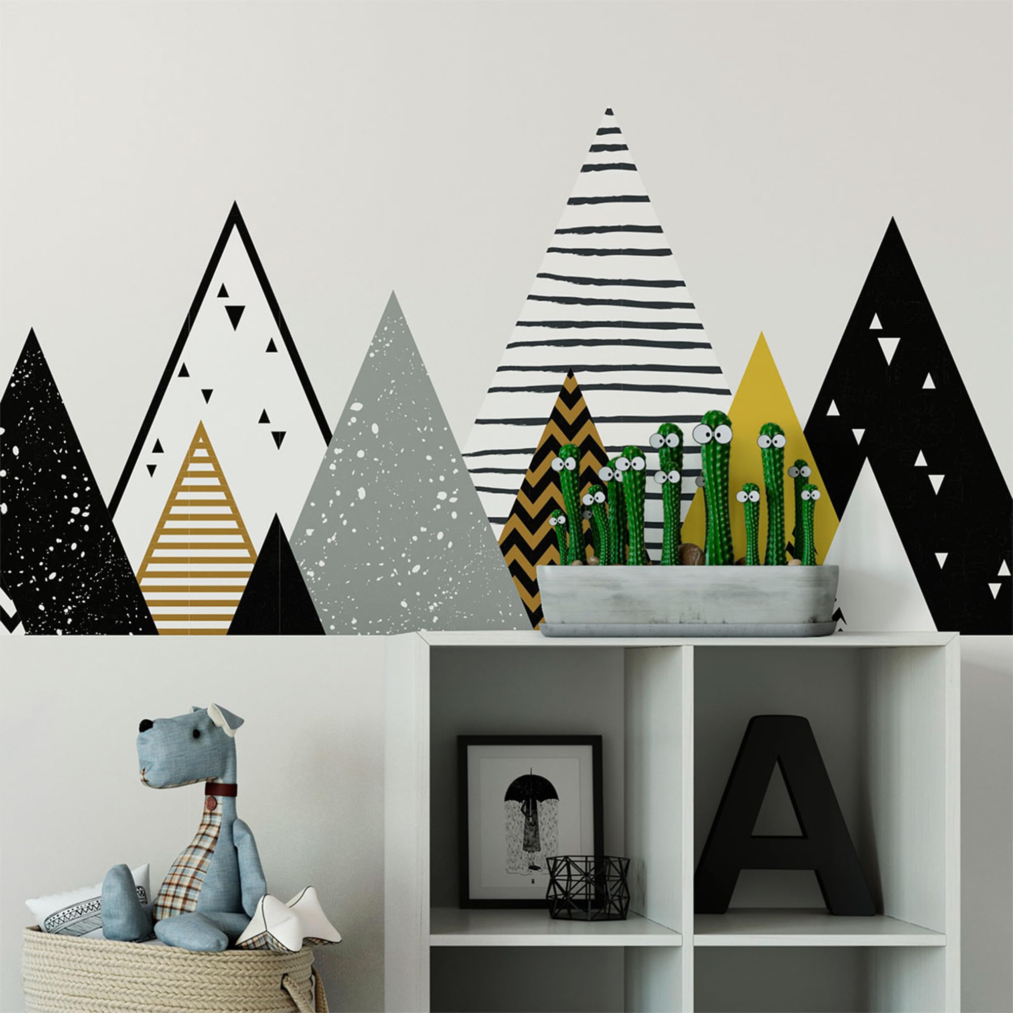 Ambiance Sticker Adesivo Parete Montagne Scandinave Chapka