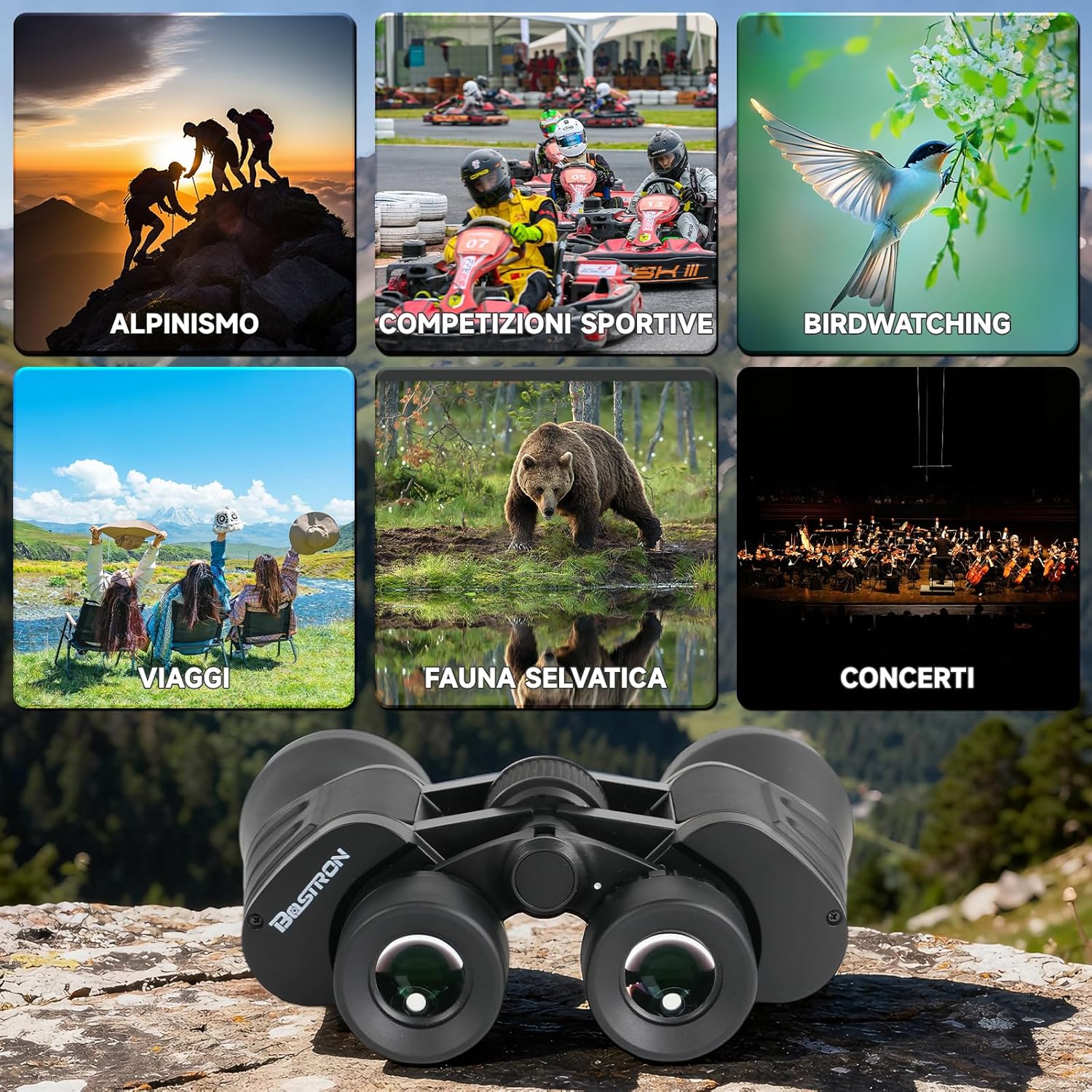 Binocolo Professionale HD 10x50 Prisma PORRO - immagine 8