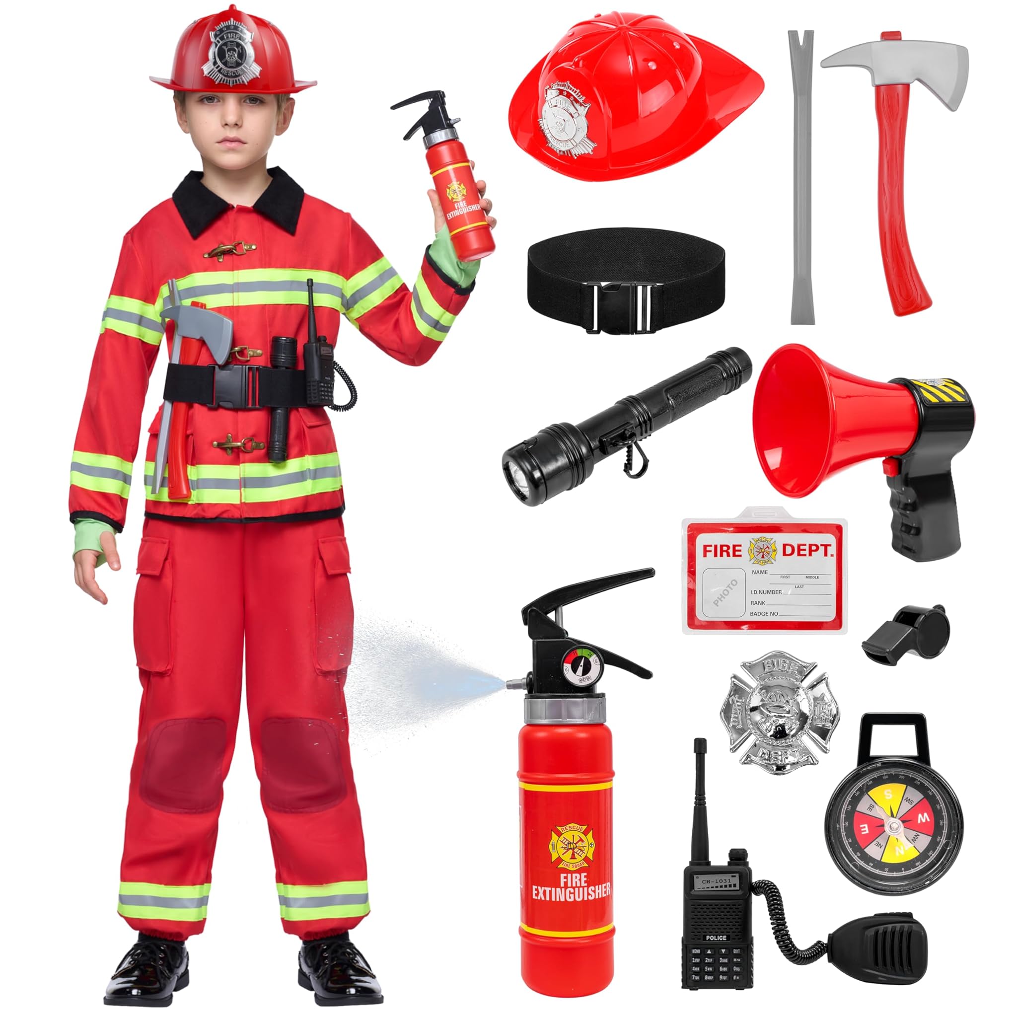 Spooktacular Creations Costume Red Fireman Bambino