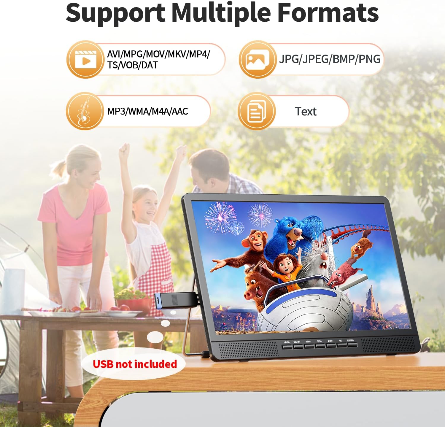 Desobry TV Portatile 18 Pollici con Antenna - immagine 6