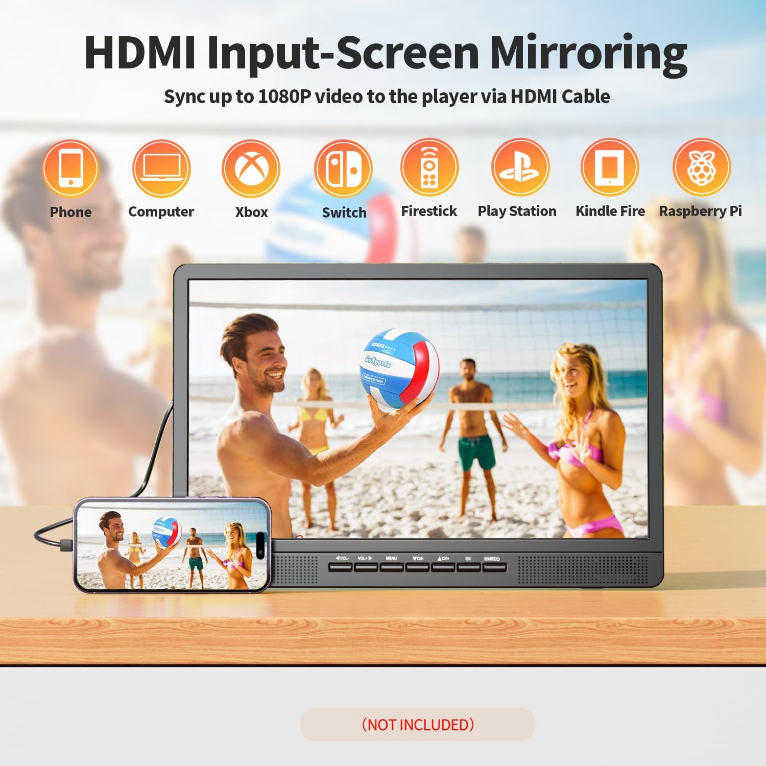 Desobry TV Portatile 18 Pollici con Antenna - immagine 7