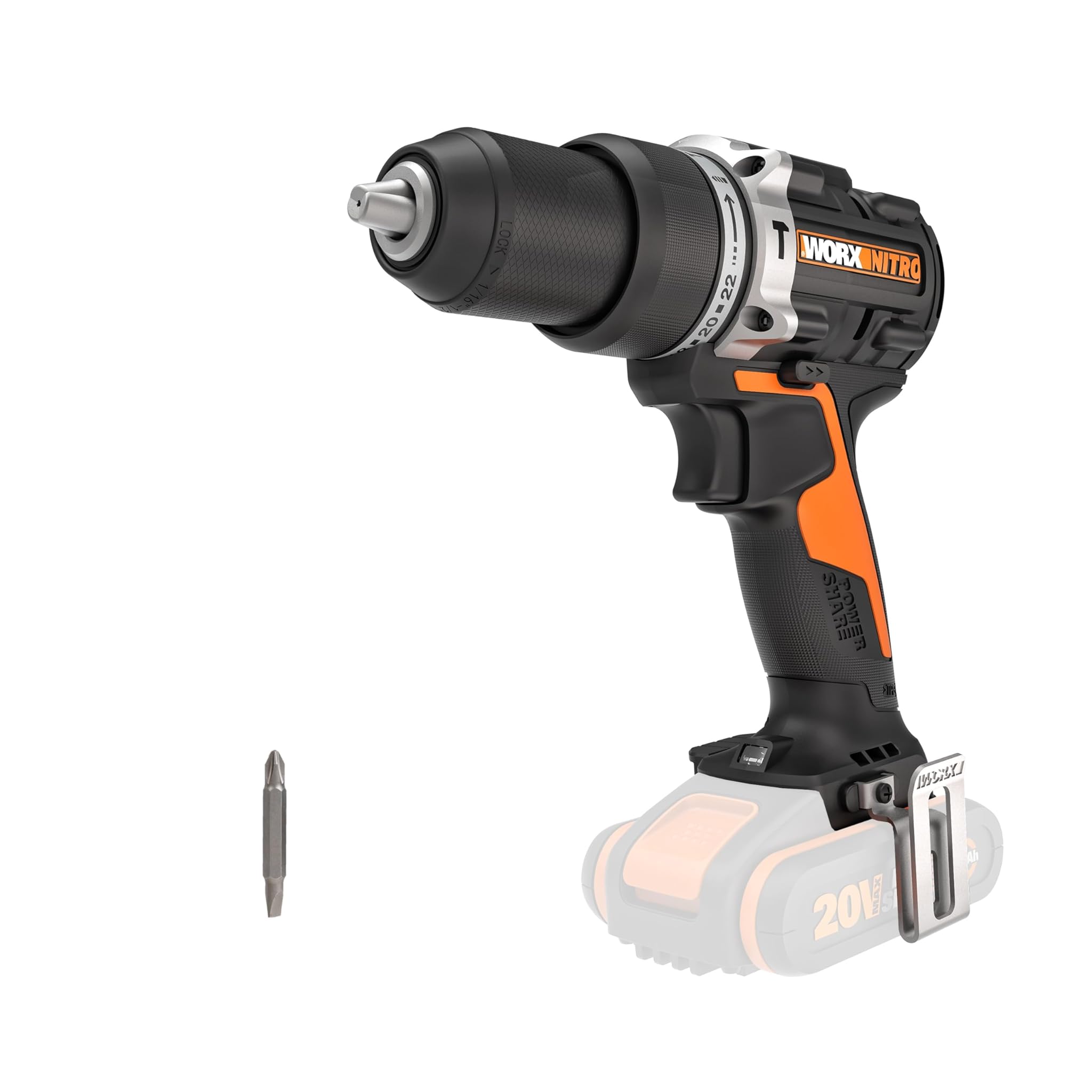 Worx Avvitatore con Percussione a Batteria 20V WX352.9