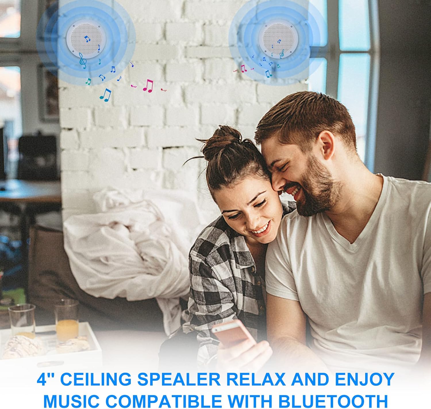 Herdio - Set Altoparlanti da Soffitto Bluetooth - immagine 6