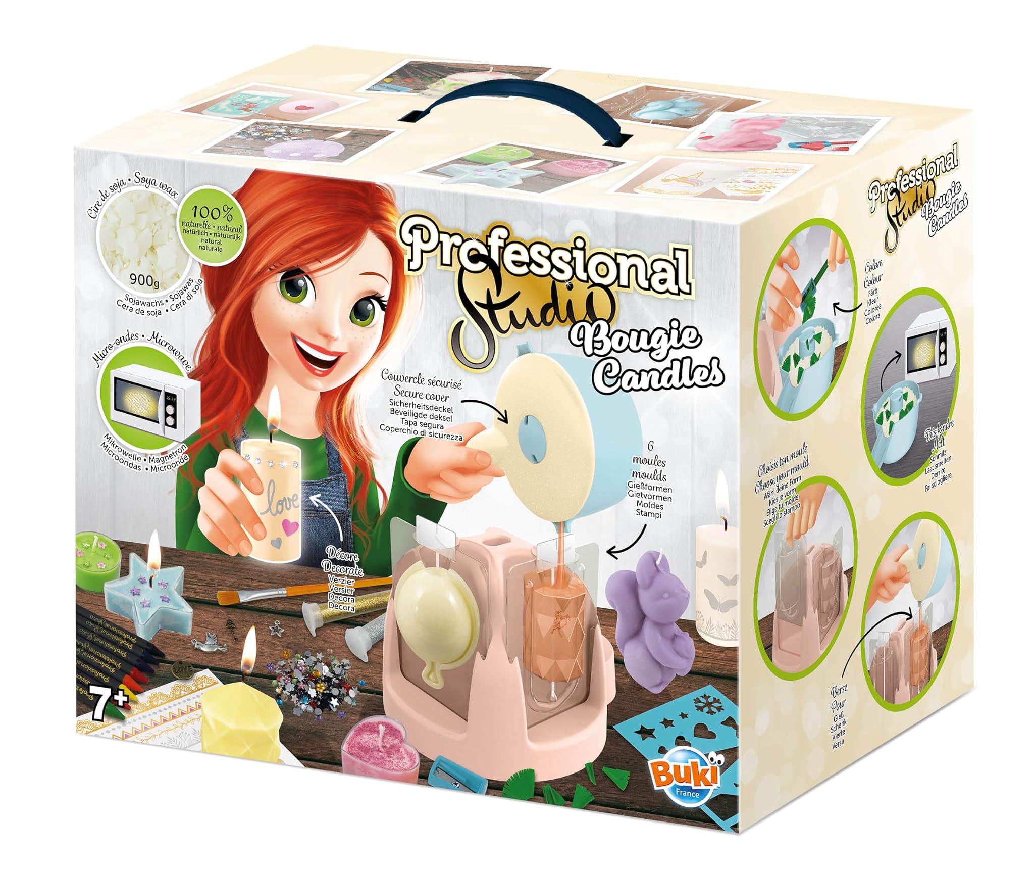 BUKI 5420 - Candele professionali da studio, multicolore