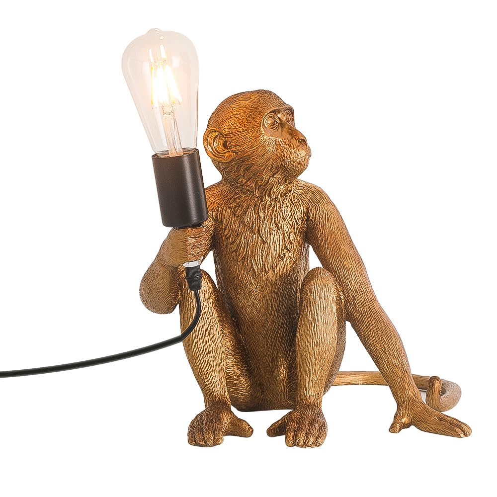 Cariosid Lampada da Tavolo a Forma di Scimmia in Resina