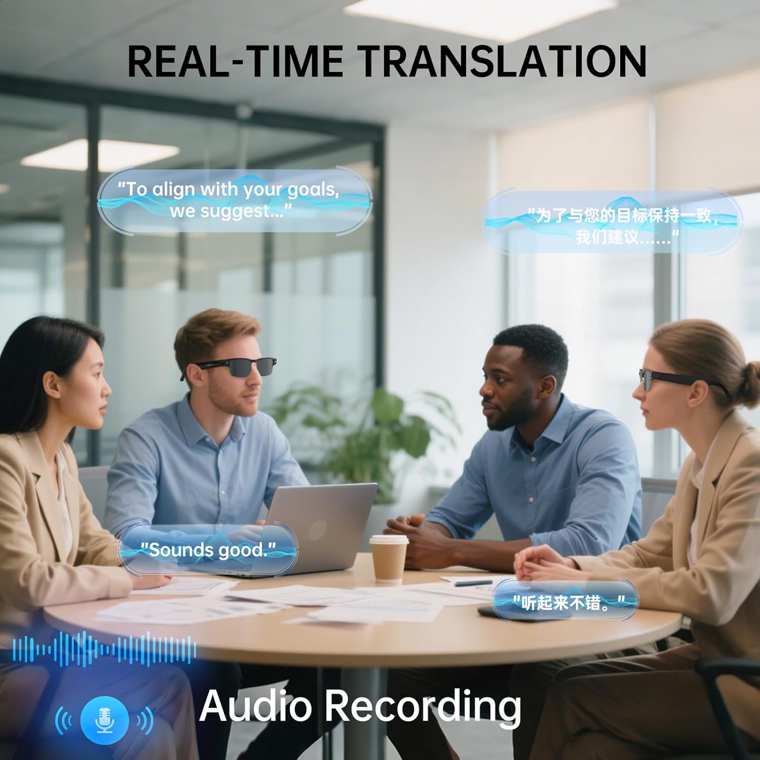 Occhiali Intelligenti con Telecamera e Audio Open-Ear - immagine 3