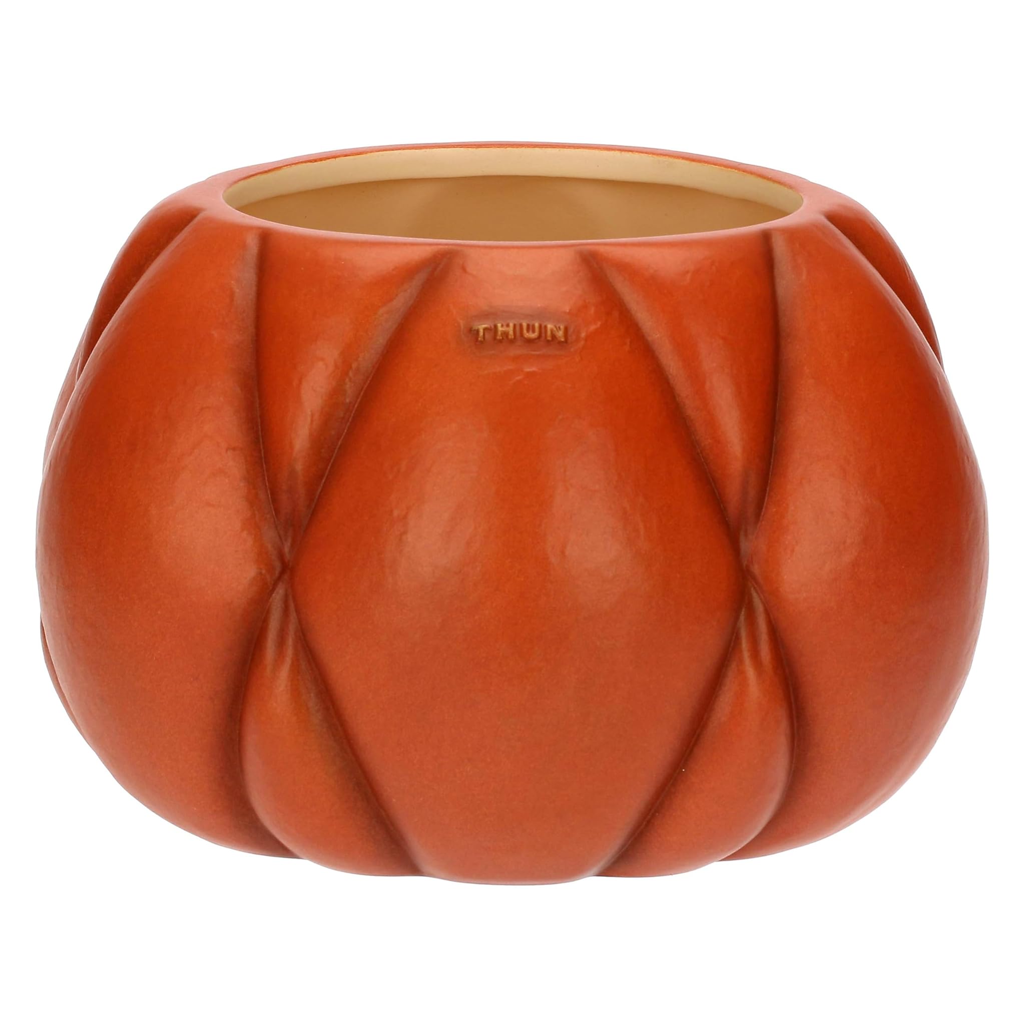 THUN - Cachepot medio- ceramica - Collezione Plumè - 23 x 23 x 14,7 cm
