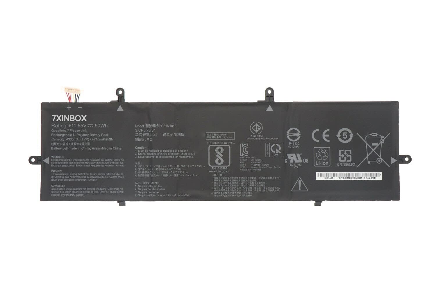 7xinbox C31N1816 Batteria per ASUS Flip UX362