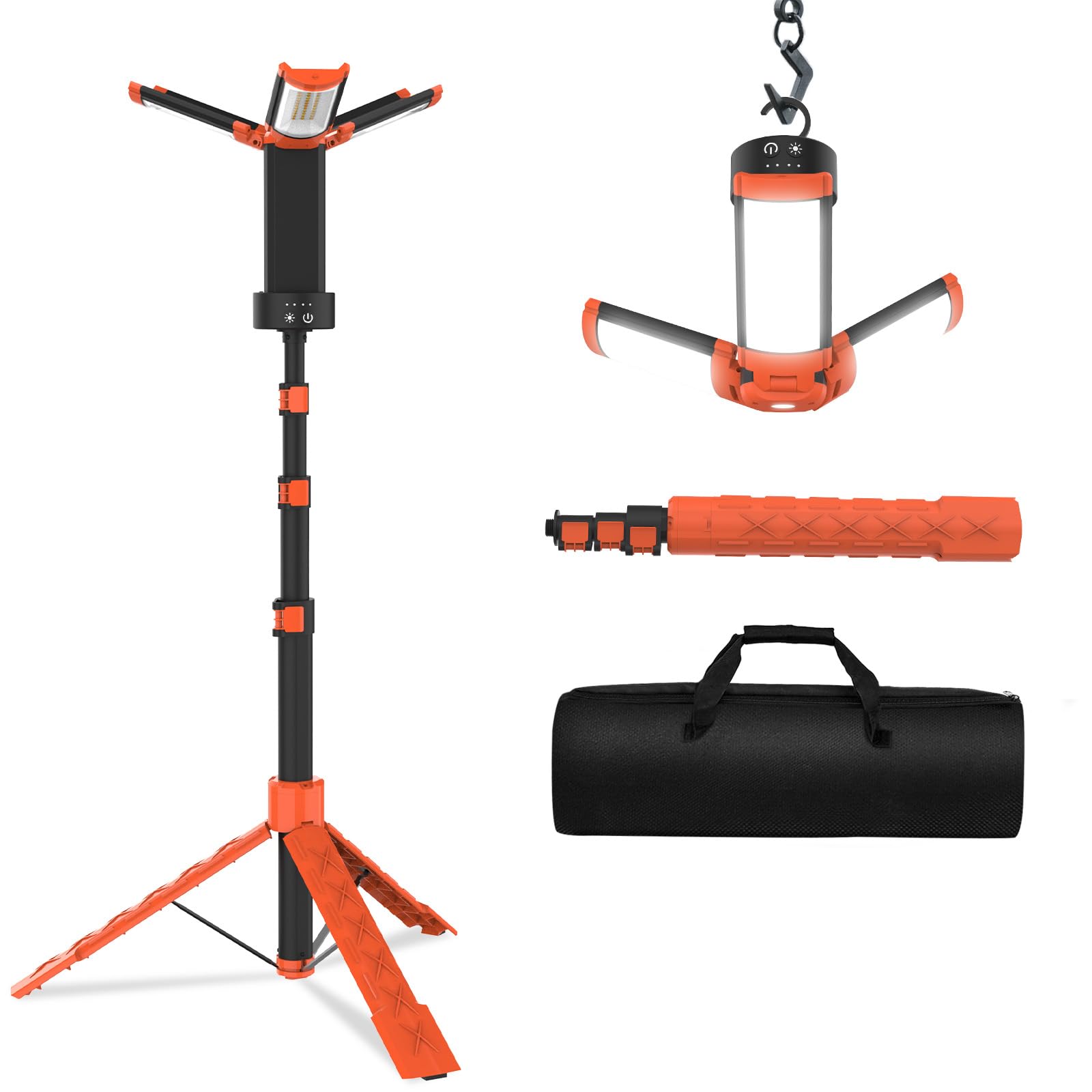 T-SUN Proiettore LED Ricaricabile 9000mAh con Treppiede