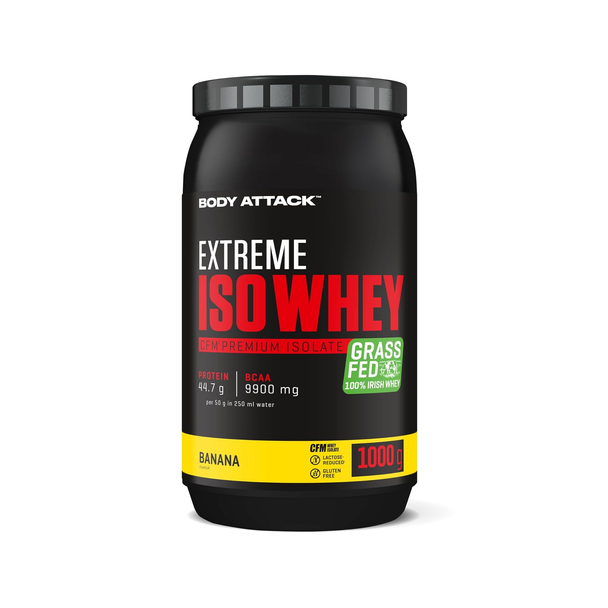 Body Attack Extreme Iso Whey 1kg, Banana