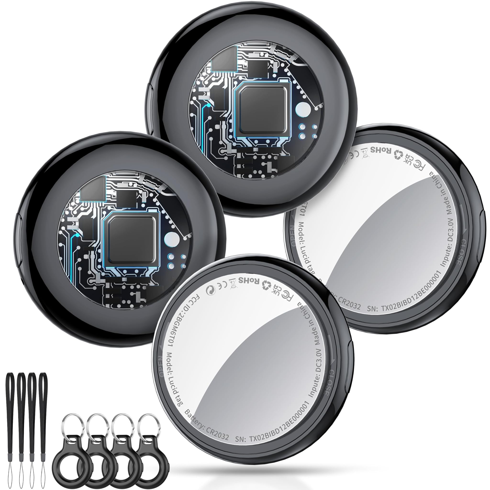 Tukio Air Tracker Tags - Localizzatore Bluetooth 4 Pezzi