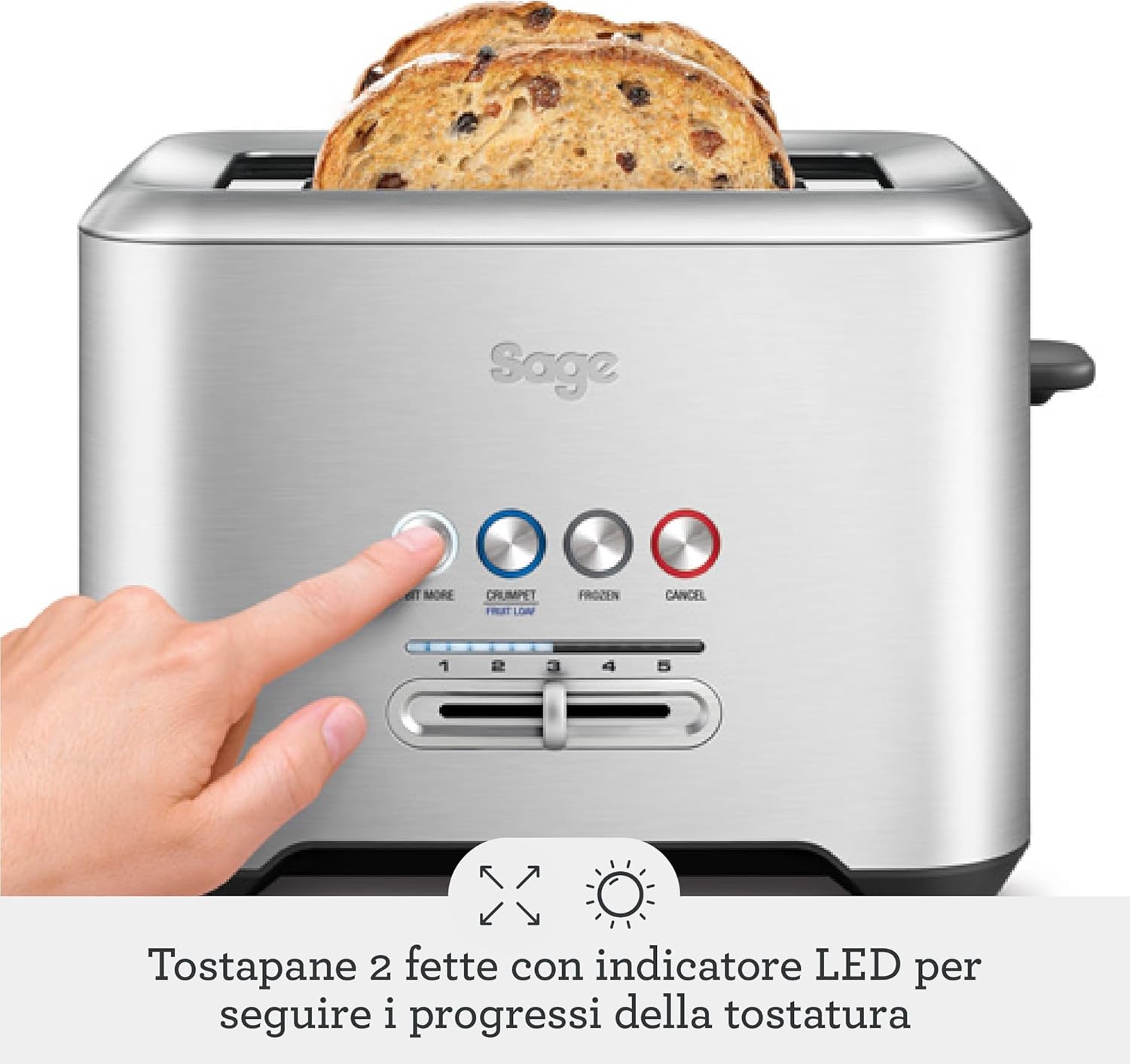 Sage -The 'A bit more' Toaster 2-Slice - immagine 2