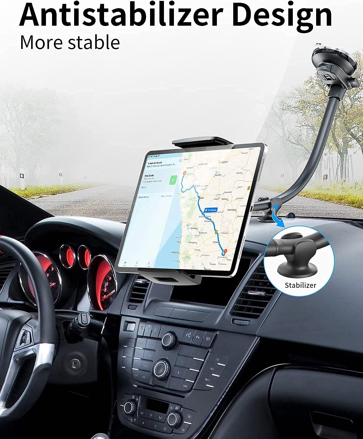 Apps2car - Supporto Tablet Auto Braccio Lungo - immagine 2