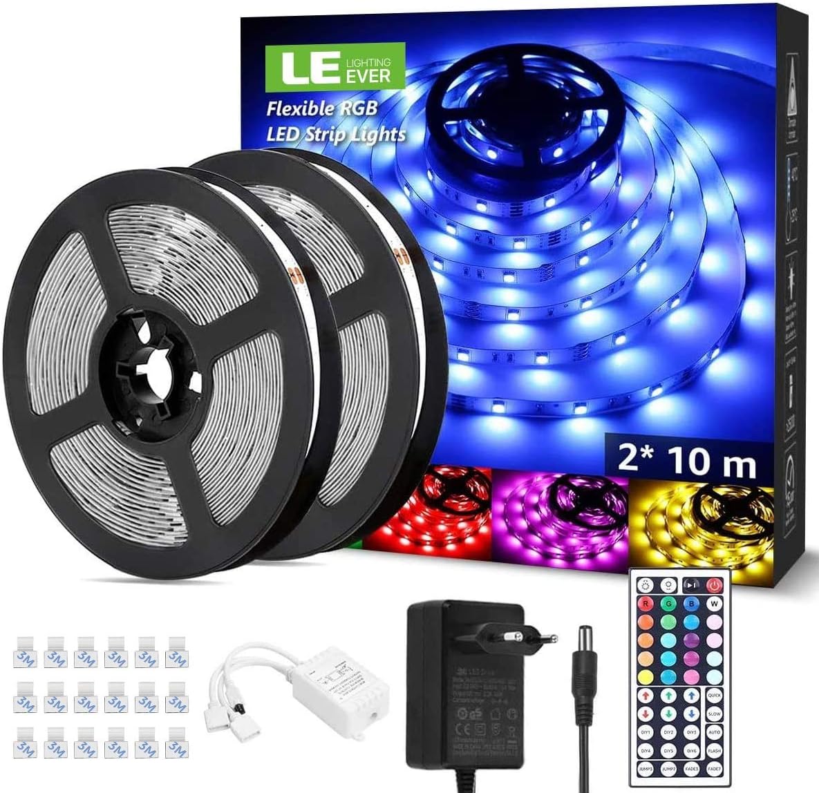 Le Striscia LED RGB 20M 5050 SMD con Telecomando - immagine 1
