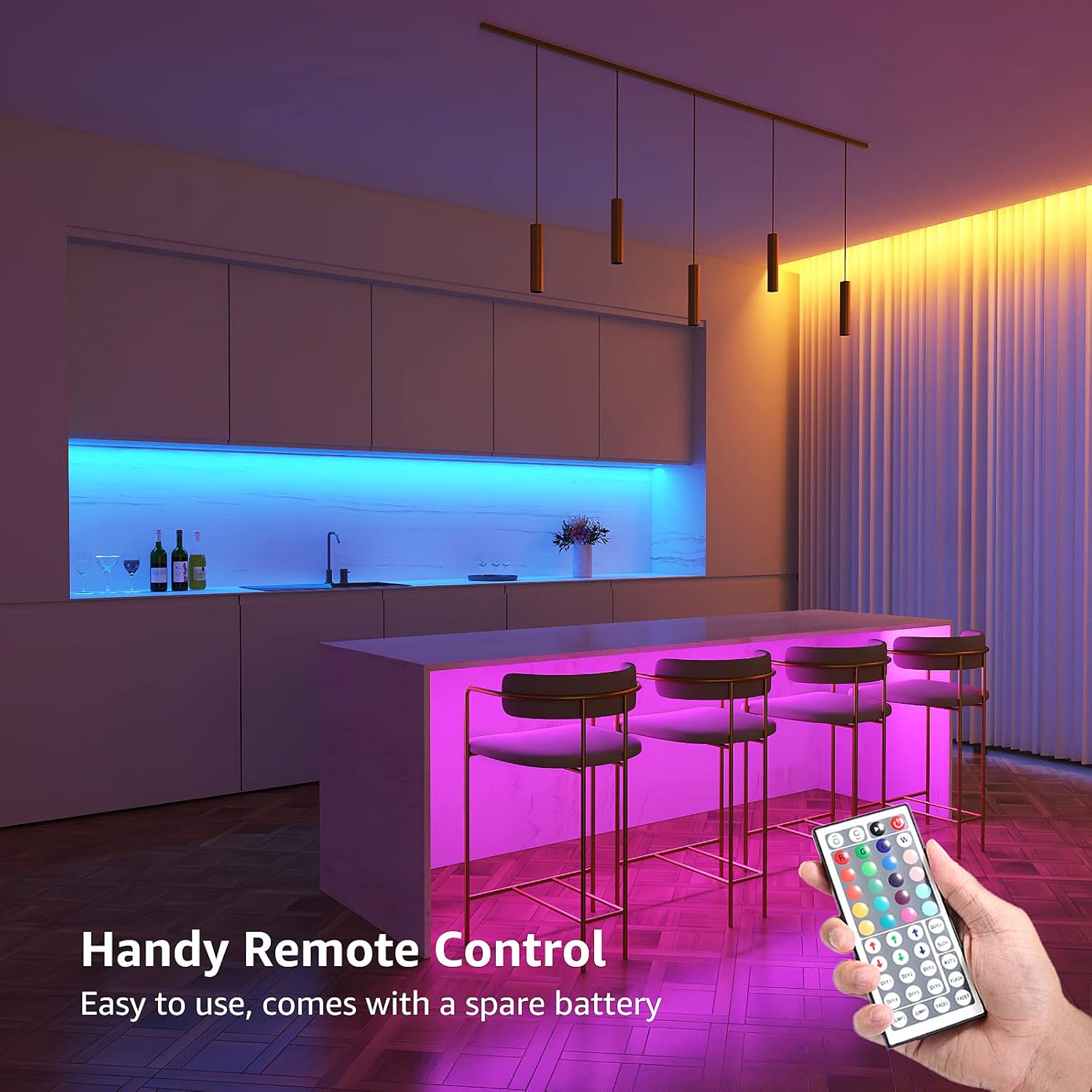 Le Striscia LED RGB 20M 5050 SMD con Telecomando - immagine 4