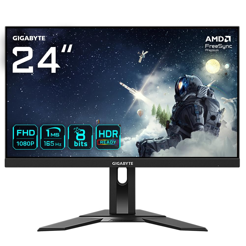 Gigabyte G24F 2 - Monitor Gaming FHD 24" 165Hz 1ms