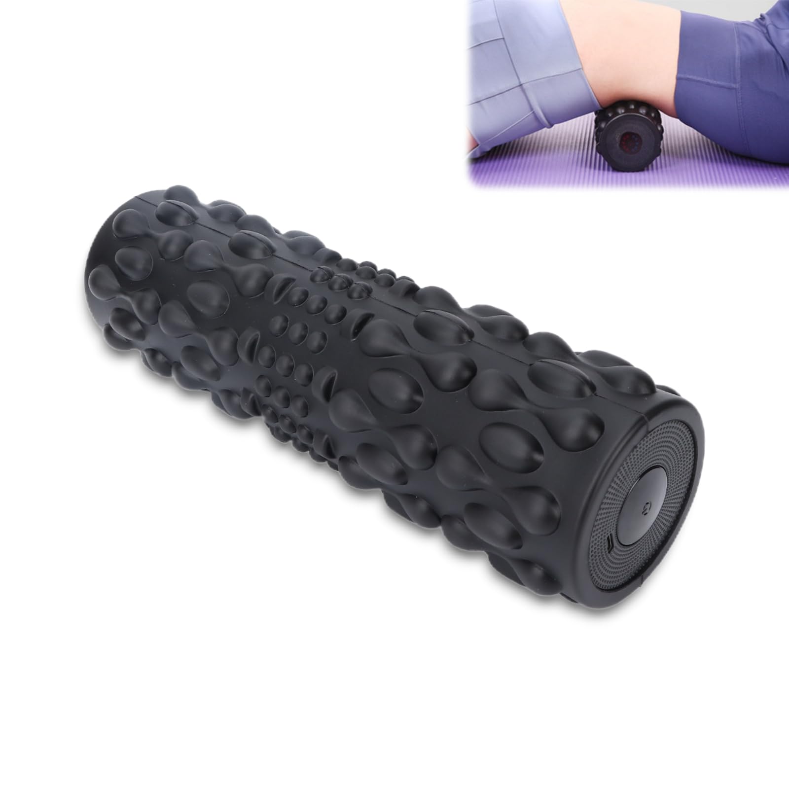 Rullo Elettrico Professionale per Fitness e Massaggio, Nero