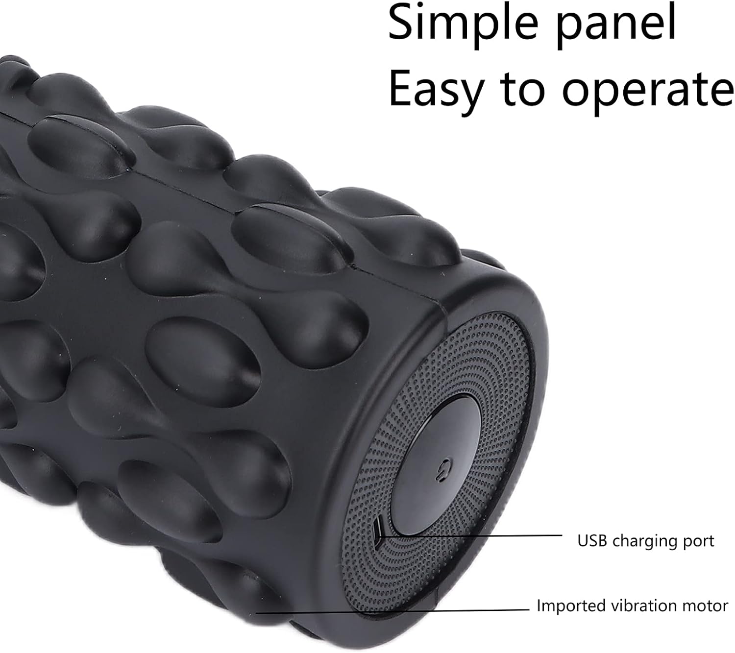 Rullo Elettrico Professionale per Fitness e Massaggio, Nero - immagine 4