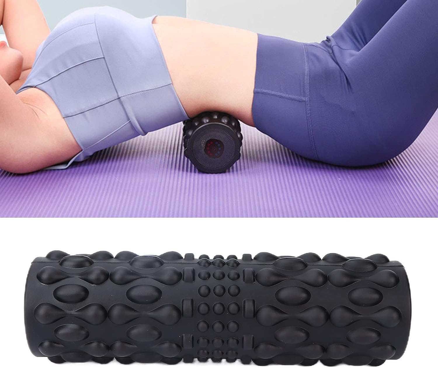 Rullo Elettrico Professionale per Fitness e Massaggio, Nero - immagine 7