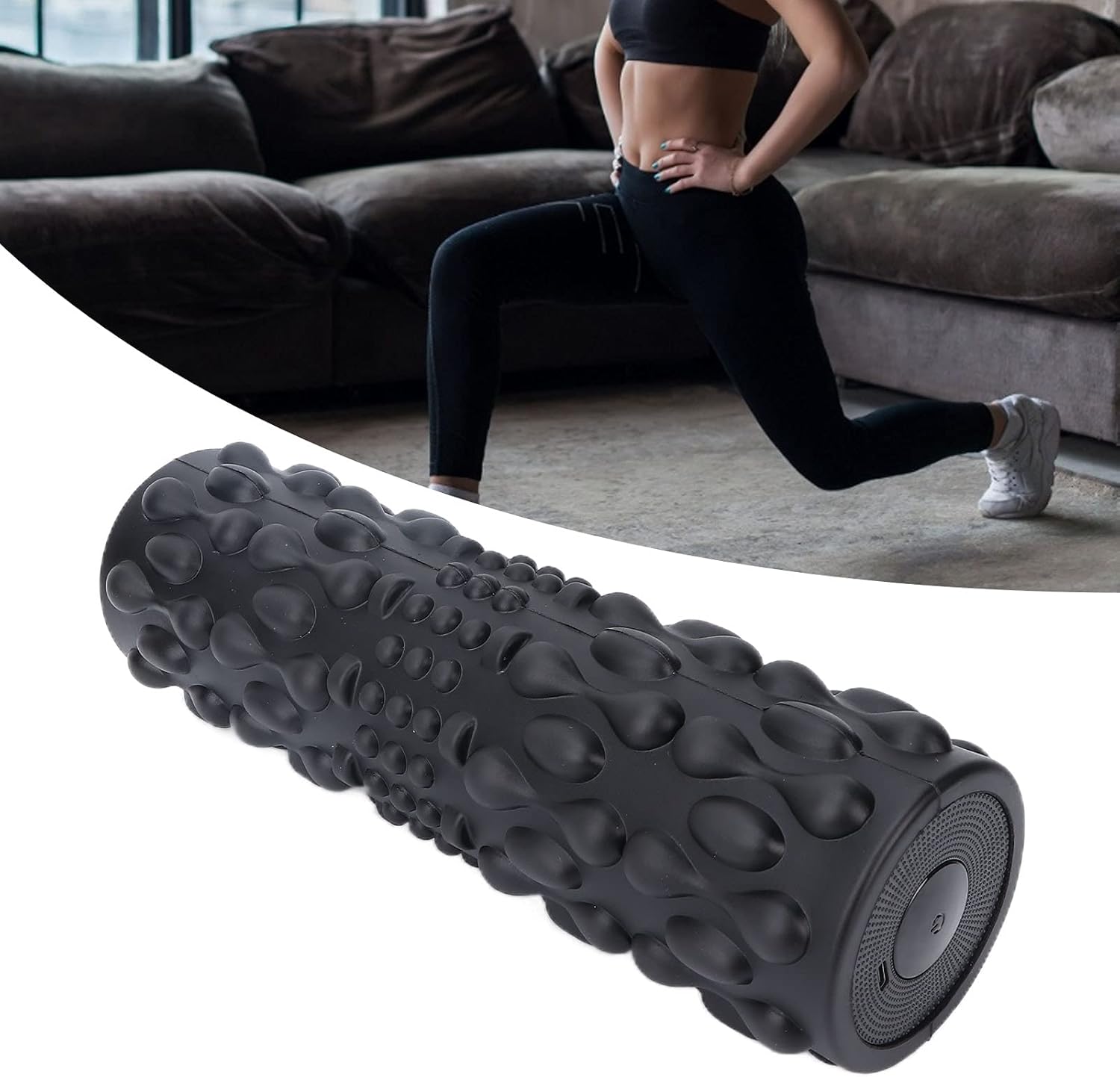 Rullo Elettrico Professionale per Fitness e Massaggio, Nero - immagine 8