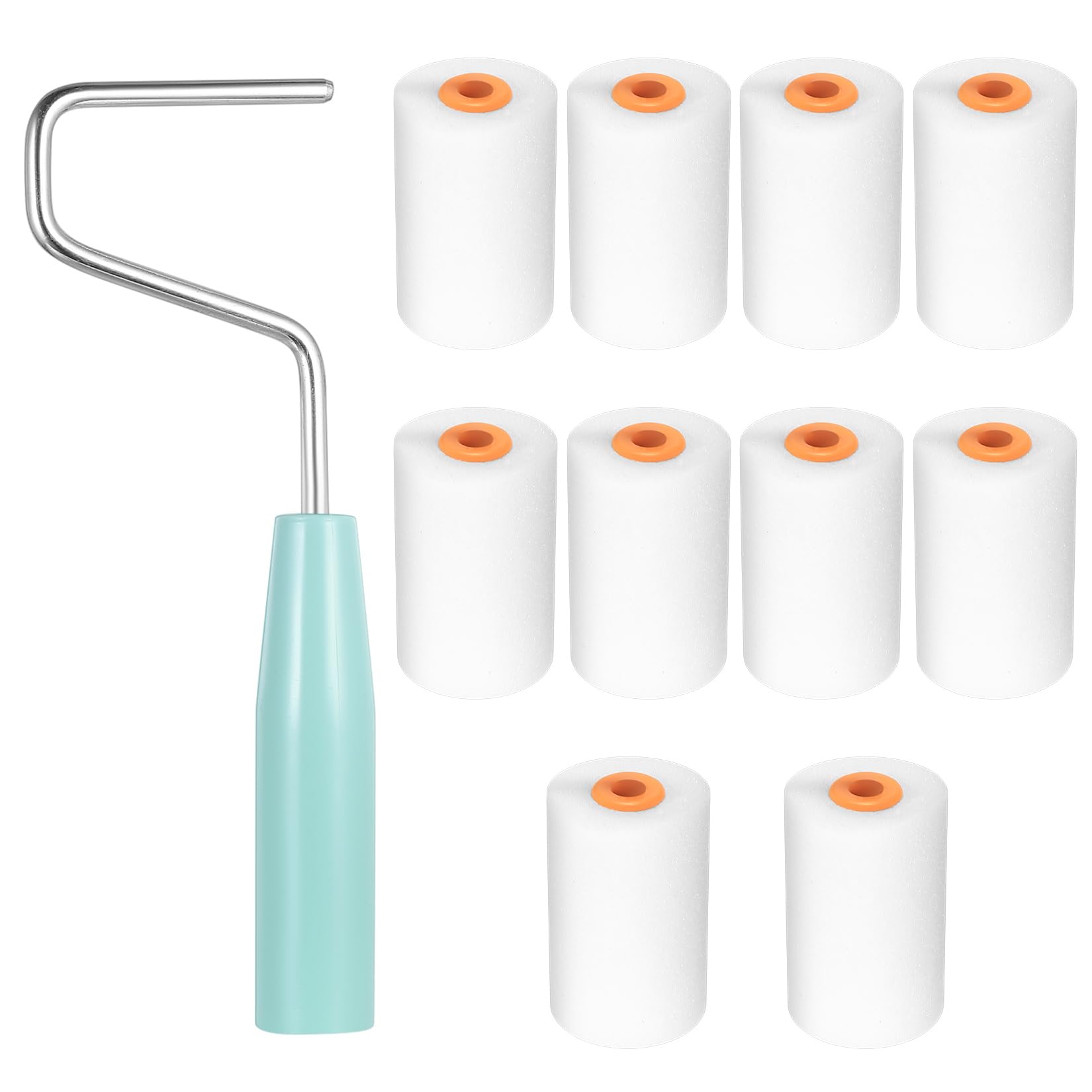 Set Rulli Pittura Piccoli in Schiuma (10 Pezzi)