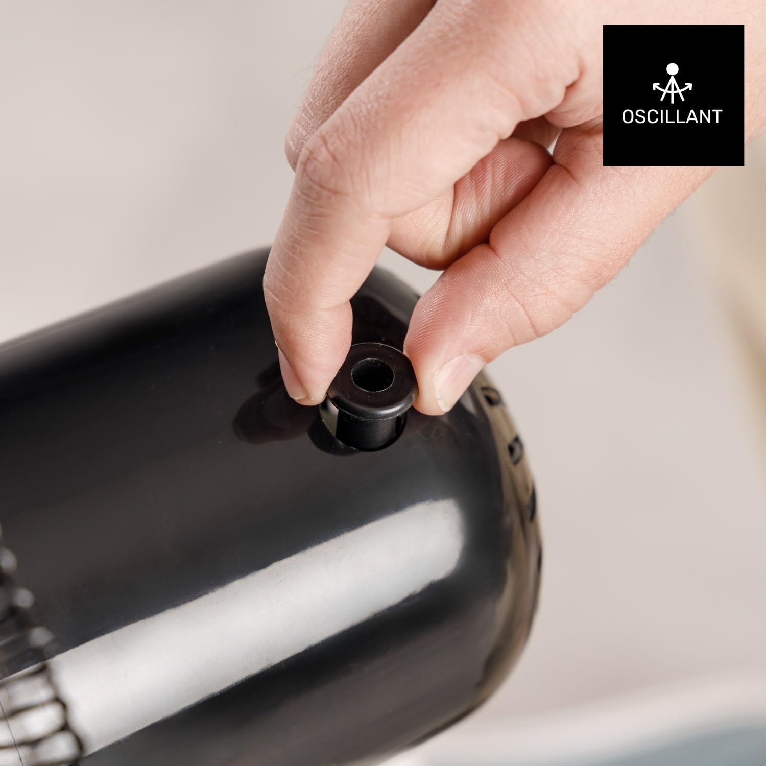 Taurus Ventilatore da Tavolo Greco 16 Elegance 45W, Nero - immagine 5