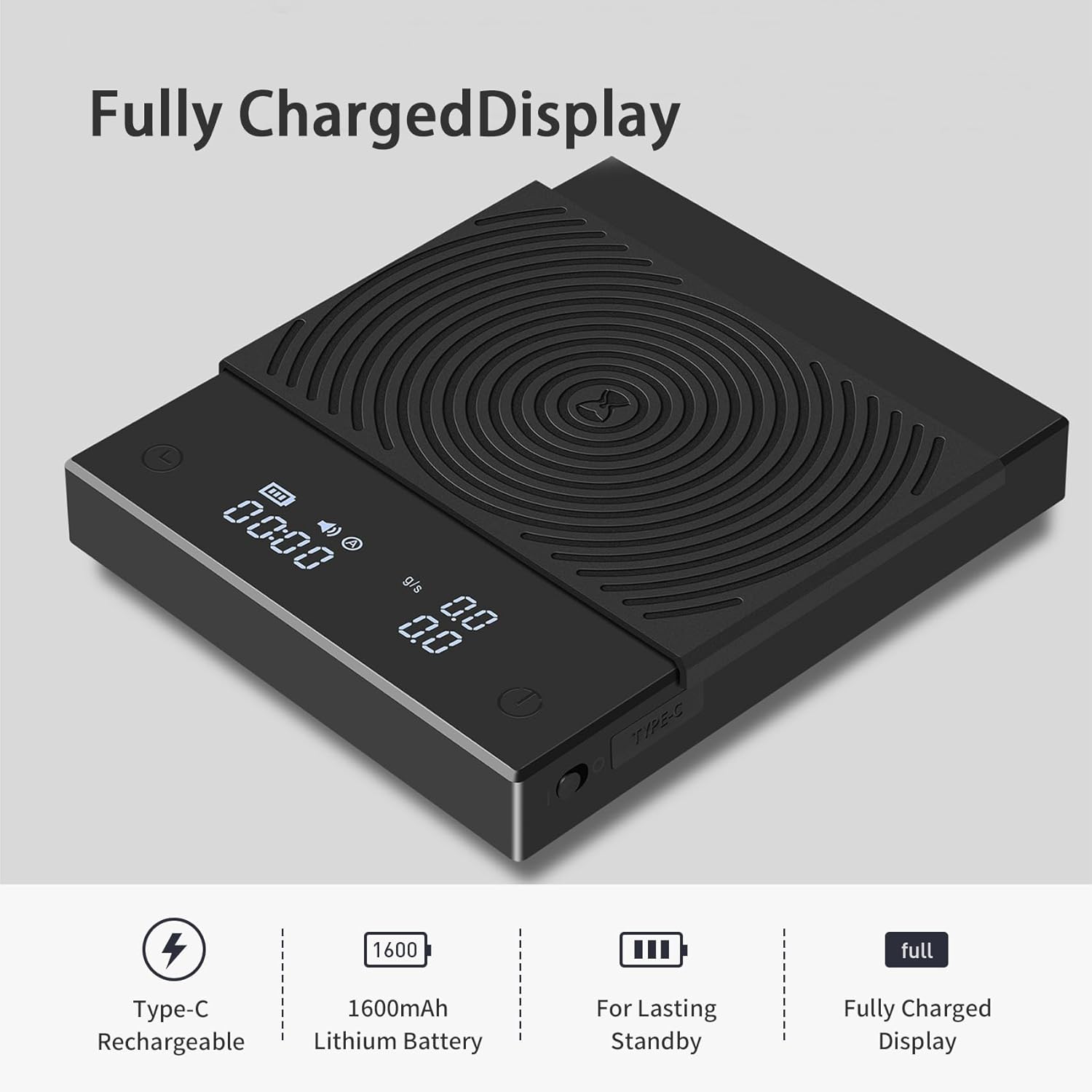 Timemore Bilancia da Caffè Basic 2.0 Elettronica - immagine 3